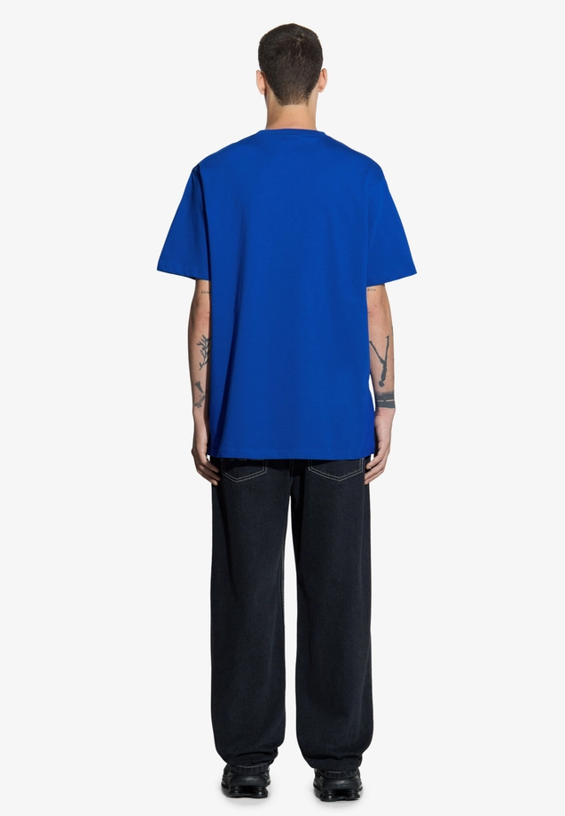 Koszulka męska t-shirt Prosto Varsity niebieska