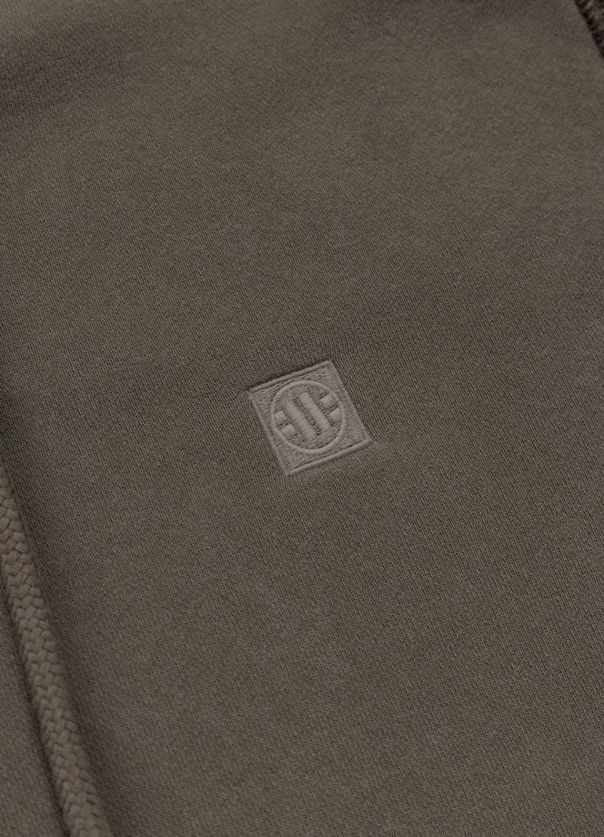 Bluza męska rozpinana z kapturem Pit Bull Hackett ciemna oliwka