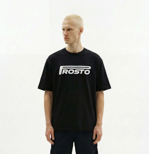 Koszulka męska t-shirt Prosto Pneumatic czarna