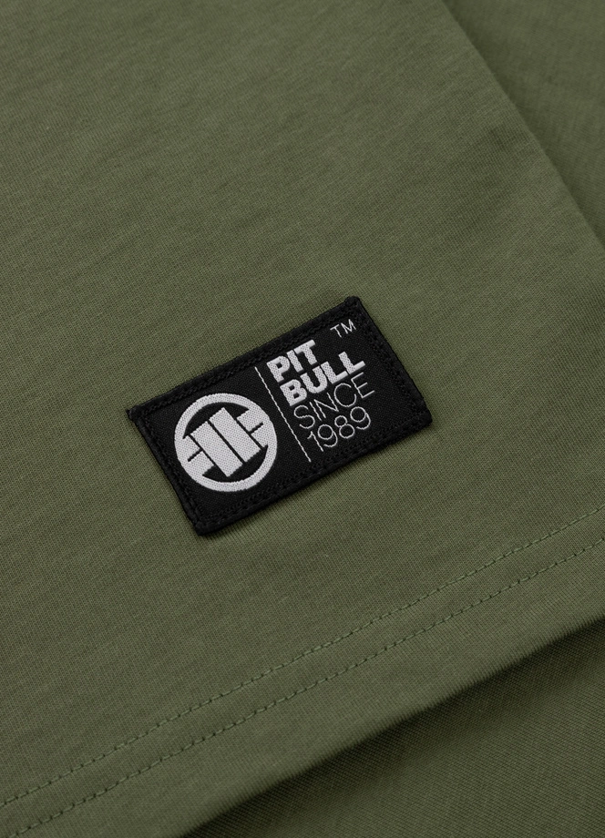 Koszulka męska T-Shirt Pit Bull Pitbull Eighty Nine Dog 25 oliwkowa zielona