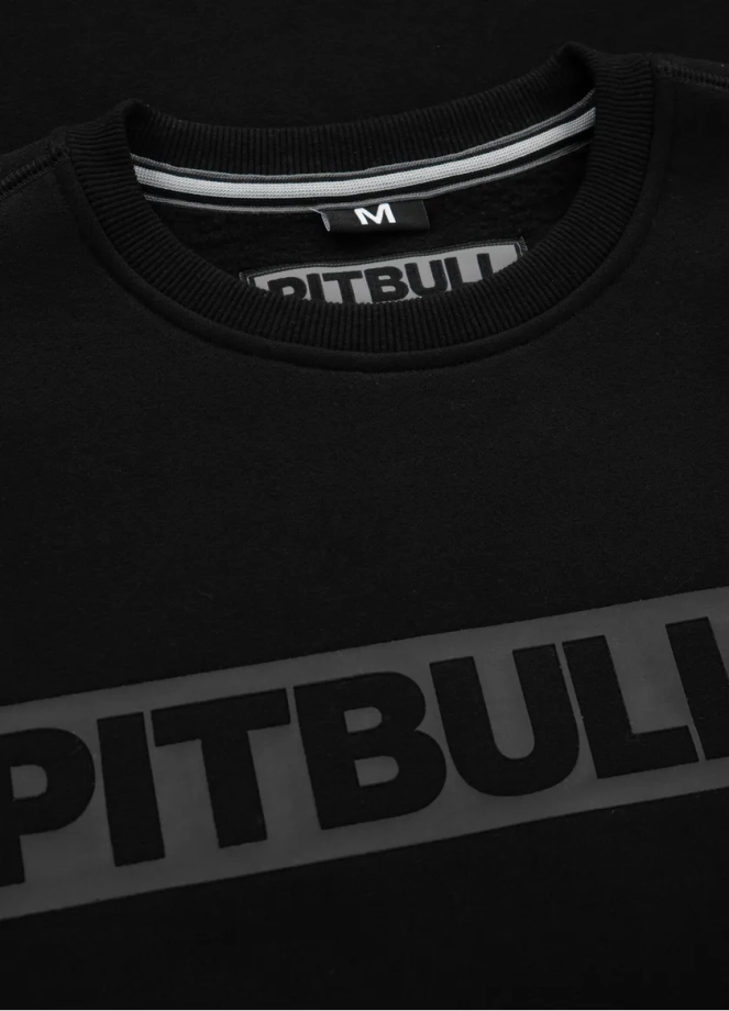 Bluza męska Pitbull Pit Bull Hilltop 24 crewneck czarno/czarna
