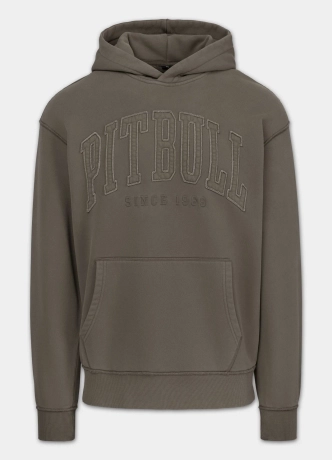 Bluza męska z kapturem Pit Bull Orlando ciemna oliwka