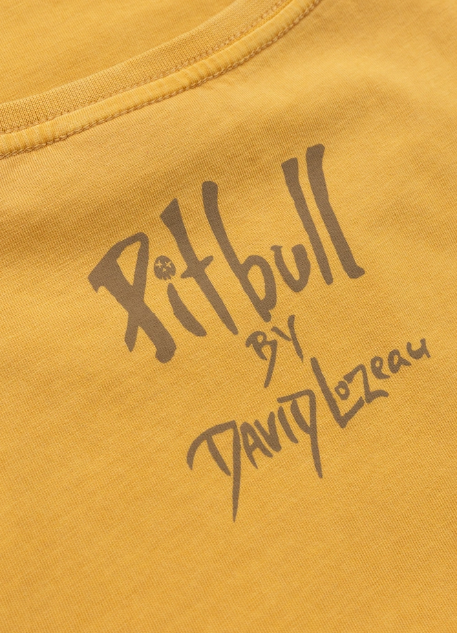 Koszulka damska T-shirt Pit Bull BeachBreak sprany żółty