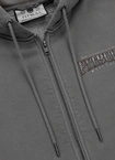 Bluza męska z kapturem Pitbull Pit Bull Ace Of Spades ZIP Washed szara