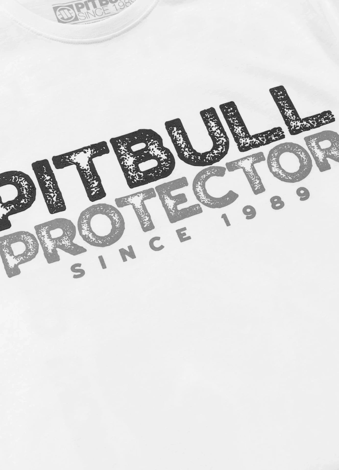 Koszulka męska T-Shirt Pit Bull Protector biała