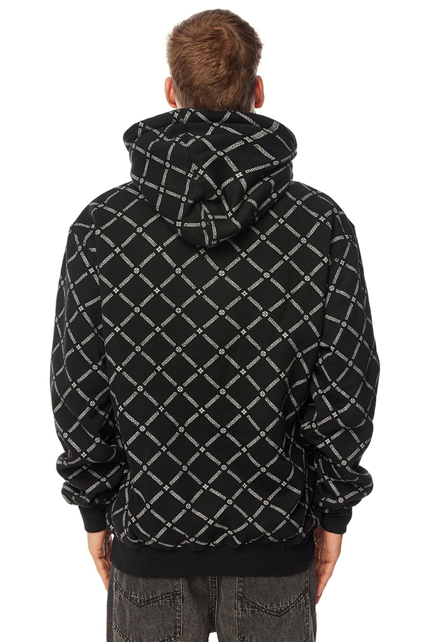Bluza męska z kapturem Mass Dnm Monogram czarna