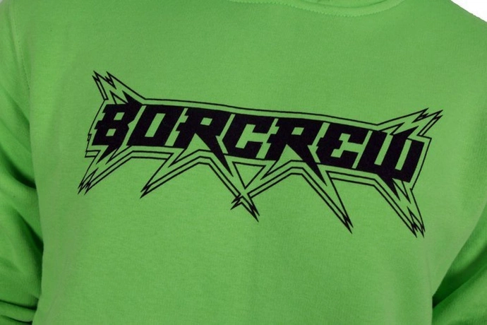 Bluza z kapturem BOR Star hoody neon green