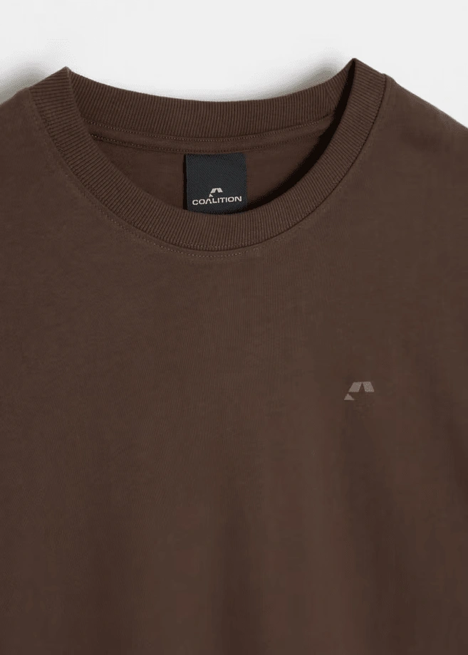 Longsleeve męski Coalition CLTN LG Back brązowy