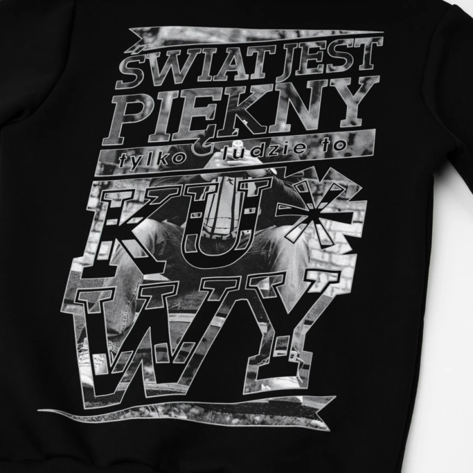 Bluza męska z kapturem Chada Proceder Świat Jest Piękny czarna
