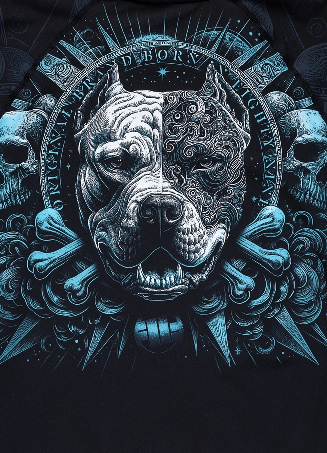 Koszulka męska rashguard Pitbull Longsleeve Pitbull World czarna