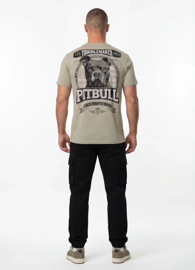 Koszulka męska T-Shirt Pitbull Troublemaker grey harbour