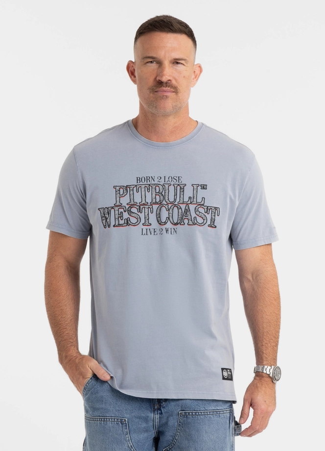 Koszulka męska T-Shirt Pit Bull Pitbull Denim Washed Ace Of Spades II niebieska