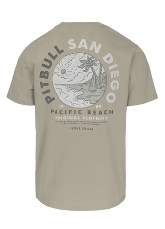 Koszulka męska T-Shirt Pit Bull Pitbull Planet Surf szara oliwkowa