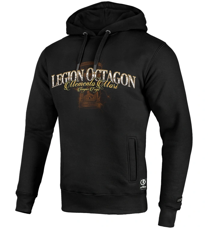 Bluza z kapturem Octagon Memento Mori czarna