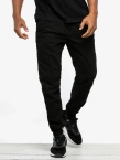 Spodnie męskie Materiałowe Jogger Jigga Wear Crown Stitch czarne/białe