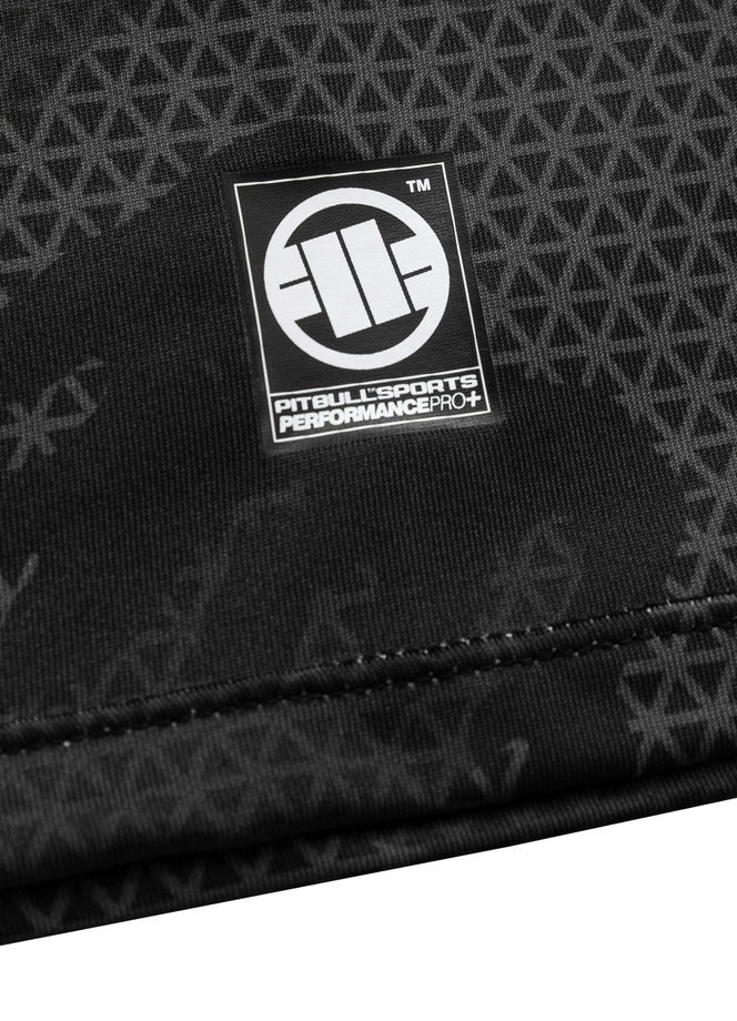 Koszulka męska T-shirt Pit Bull Performance Pro Plus Mesh Net Camo Hilltop II 24 czarna