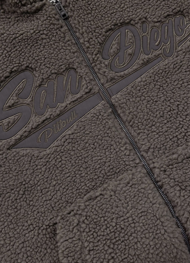 Bluza męska rozpinana z kapturem Pit Bull Galaxy taupe