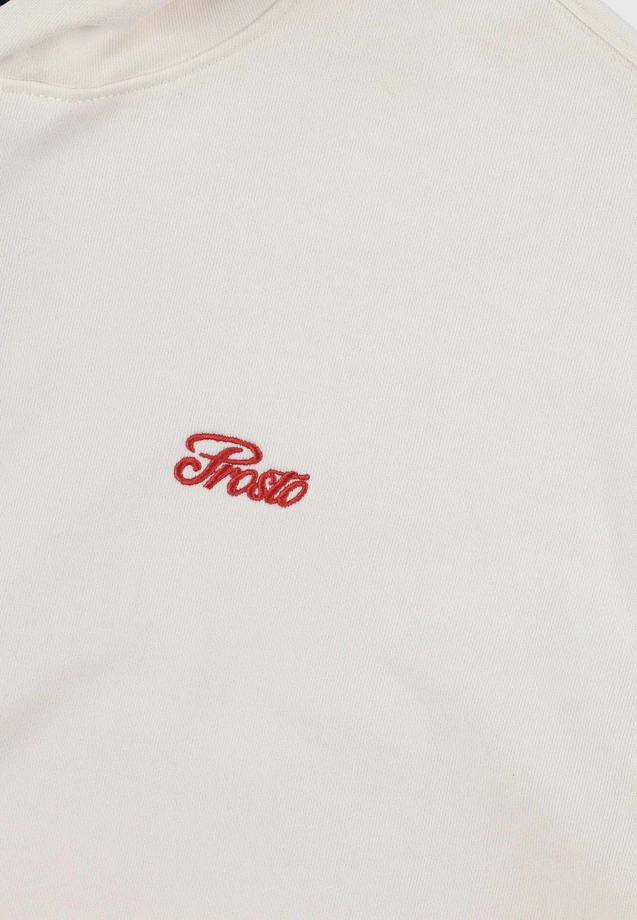 Bluza męska z kapturem oversize Prosto Essence kremowa