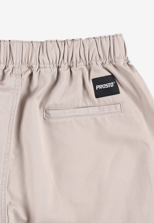 Spodnie męskie Jogger Jeans Baggy Prosto Slate beżowe