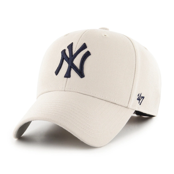 Czapka dziecięca z daszkiem 47 Brand New York Yankees Kids kremowa