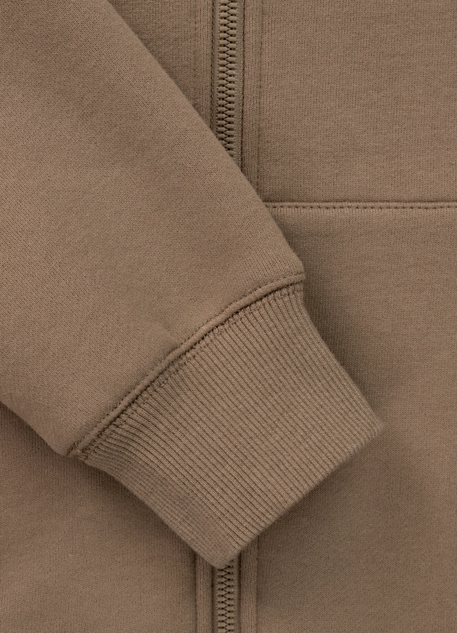 Bluza damska z kapturem Pitbull Pit Bull Tyrian ZIP hooded brązowa