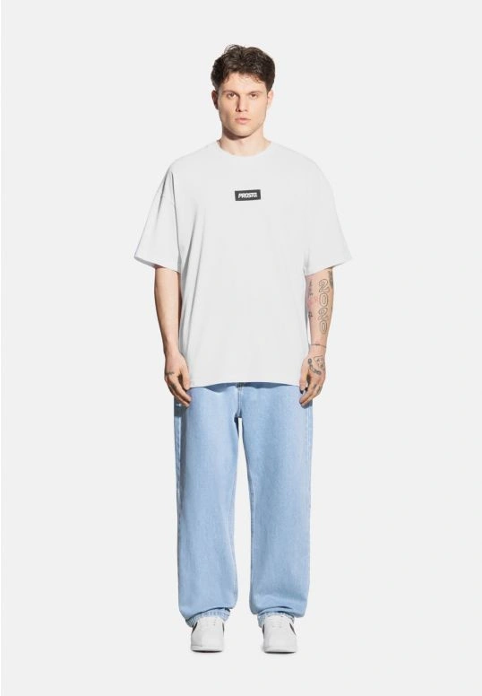 Koszulka męska t-shirt oversize Prosto Box biała