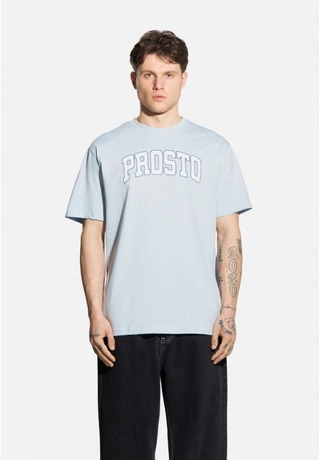 Koszulka męska t-shirt Prosto College jasno niebieska