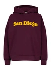 Bluza damska z kapturem Pitbull Tulla San Diego bordowa