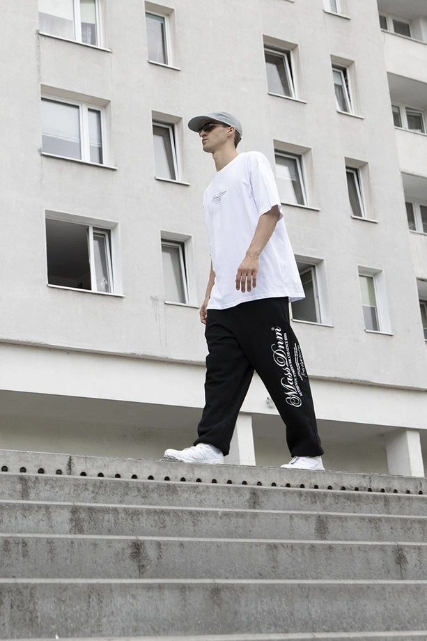 Spodnie dresowe męskie Baggy Mass DNM Authentic czarne