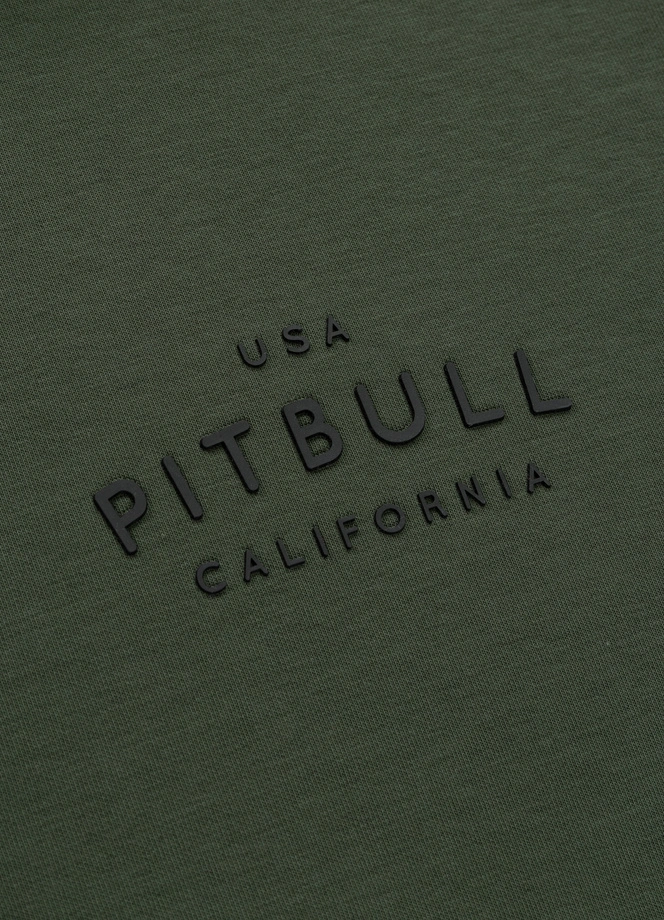 Bluza męska half-zip Pit Bull Sampson 25 ciemno zielona
