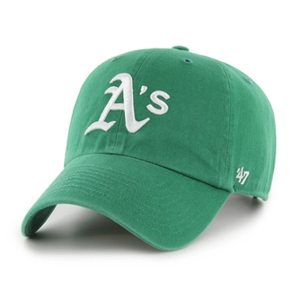 Czapka z daszkiem 47 Brand Oakland Athletics Kelly 47 Clean Up zielona