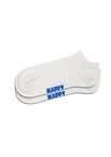 Skarpety Happy Socks 3-Pack Solid Low Socks białe