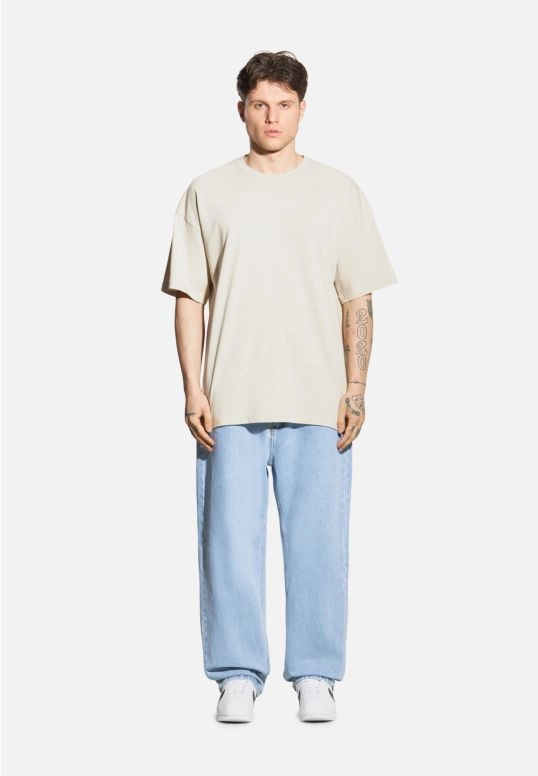 Koszulka męska t-shirt oversize Prosto Box 2.0 beżowa