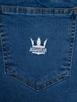 Spodnie męskie Jogger Jeans Jigga Wear Crown Medium Blue niebieskie