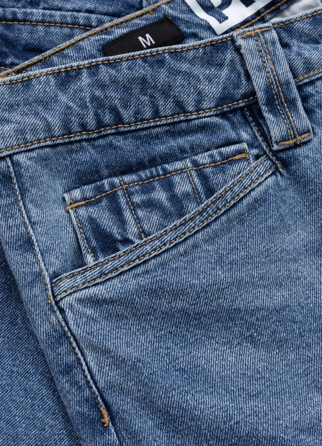 Spodenki szorty jeans bojówki męskie Pitbull Classic Wash Strandway niebieskie