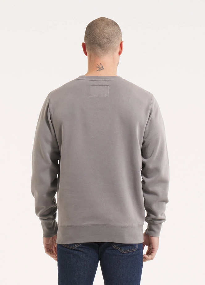 Bluza męska bez kaptura Pitbull Pit Bull Lancaster 2 Washed szara