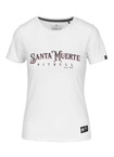 Koszulka damska T-shirt Pit Bull Santa Muerte Rose biała