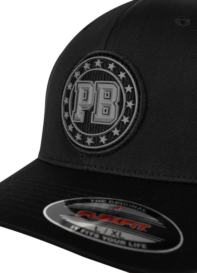 Czapka z daszkiem Full Cap Mesh Pit Bull Tyrian czarna