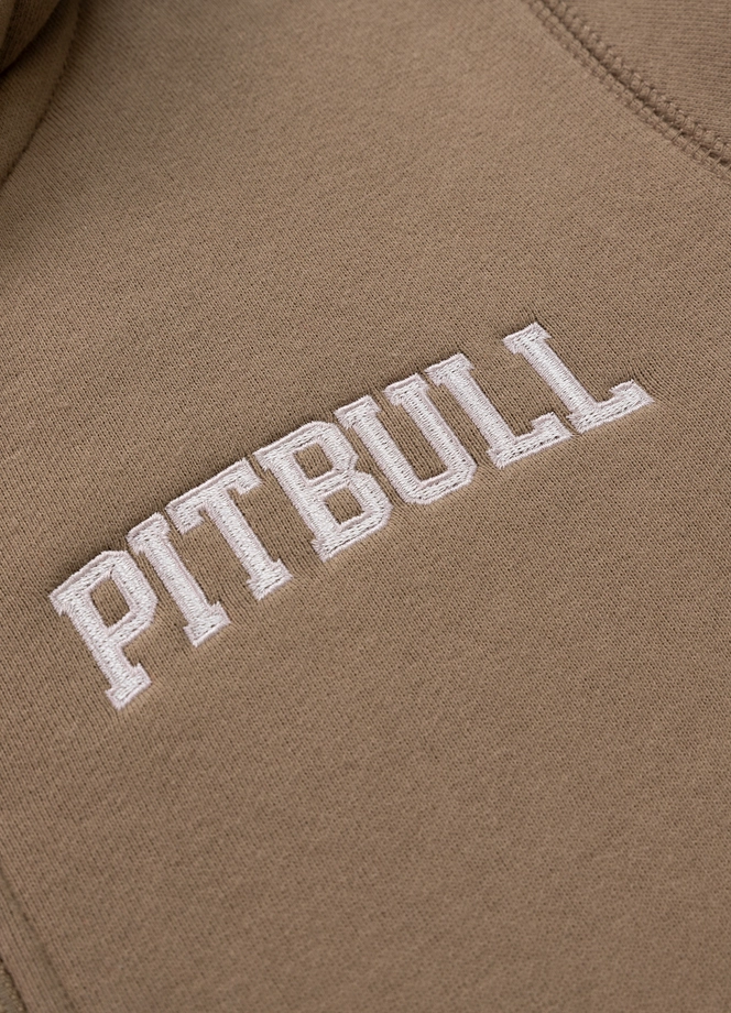 Bluza damska z kapturem Pitbull Pit Bull Tyrian ZIP hooded brązowa