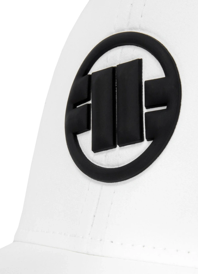 Czapka z daszkiem Full Cap Pit Bull Tech Logo biała