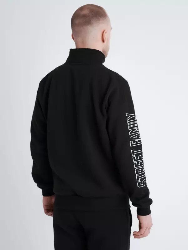 Bluza męska stójka Środowisko Miejskie New Street Classic czarna