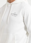 Bluza męska z kapturem Pitbull Pit Bull Sampson biała