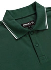 Koszulka męska Polo Pitbull Pique Stripes Regular zielona