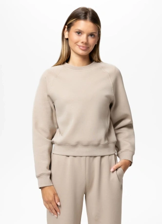 Bluza damska bez kaptura Pitbull Discovery 25 beżowa