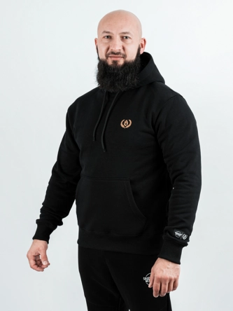 Bluza z kapturem Środowisko Miejskie ŚMCREW Gold czarna