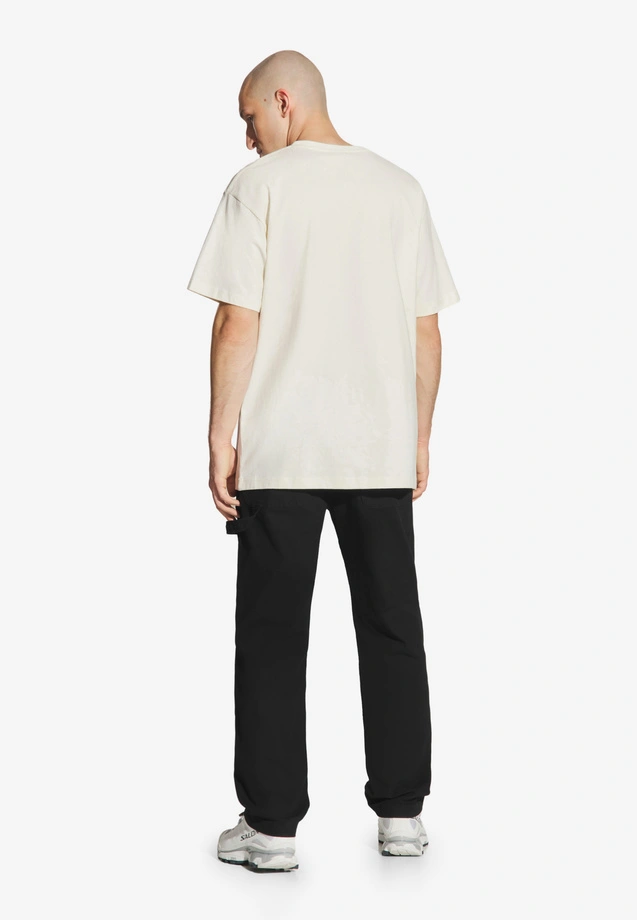 Koszulka męska t-shirt oversize Prosto Big Log złamana biel