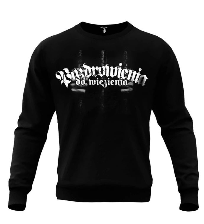 Bluza męska bez kaptura Public Enemy PDW nadejdzie taki czas crewneck czarna