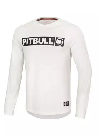 Koszulka longsleeve męski Pit Bull Pitbull Hilltop biała