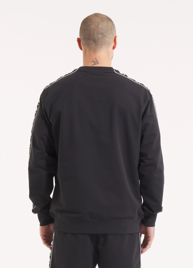 Bluza męska bez kaptura Pitbull Pit Bull Tape Nugget czarna