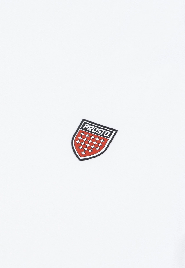 Koszulka męska t-shirt Prosto Shield Slim biała